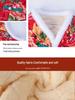 Middle-aged Women's Chinese Style Red Floral Quilted Vest with Frog Buttons – Autumn/Winter Plus Velvet Thickened Vest