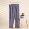 Men's Fall Winter Warm Pajama Bottoms Plaid Pajamas Pants for Men Soft Long Lounge Sleepwear Woven Pj Sleep Pant with Pockets Outdoor Casual Pants