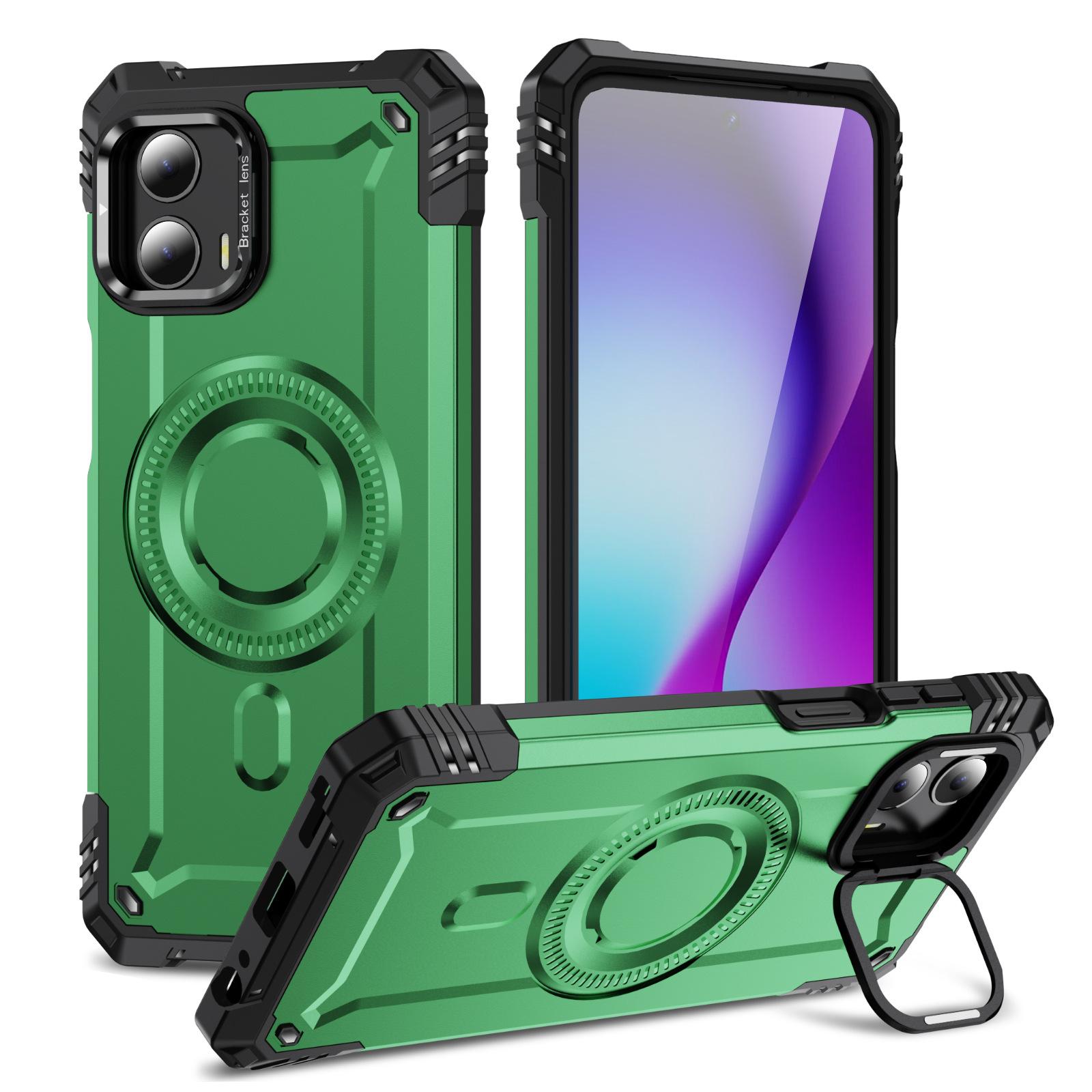 

Military Phone Case for G 5G Anti-fall Magnetic Hidden Aluminum Alloy Lens Bracket Phone Case G 5G 2023