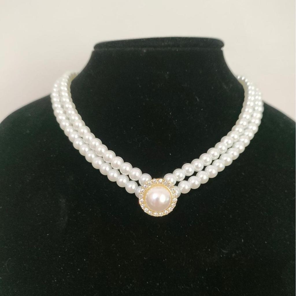 Elegant Retro Pearl Clavicle Necklace - Versatile French Summer Accessory for Women