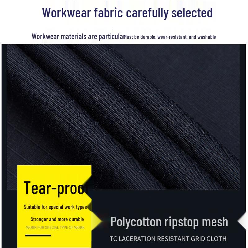 Durable Ripstop Workwear Tops with Logo for Spring and Autumn
