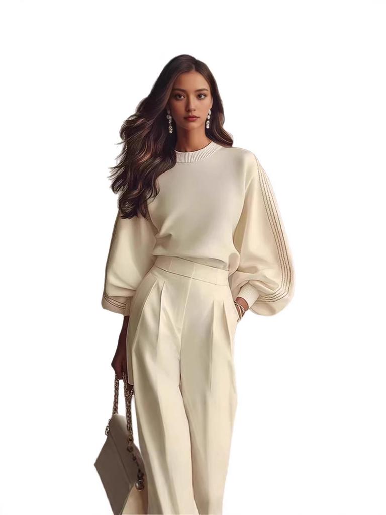 2026 Women's Versatile Long Sleeve Hoodie - Spring/Autumn Pullover with Round Neck