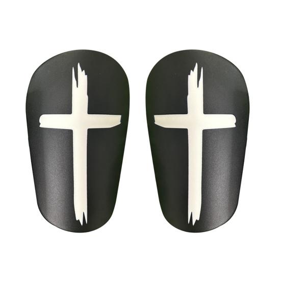 1 Pair Mini Soccer Shin Guards Anti-slip Kids Teens Adults Soccer Players Miniature