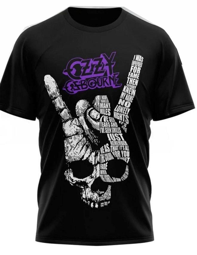 

HOT NEW Oz Os bourne rock n roll black T-shirt JJ5629 4XL
