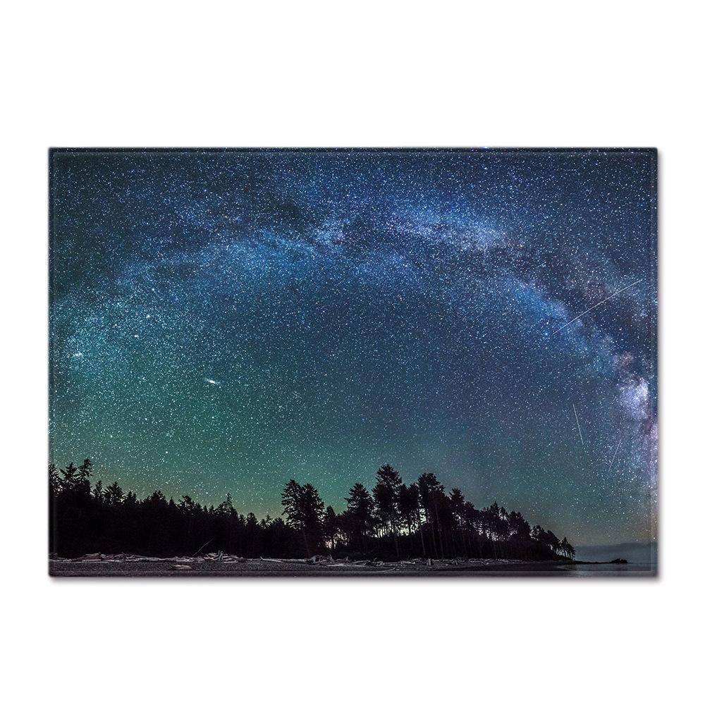 Starry Sky Carpet Feather Wind Bedroom Floor Mat