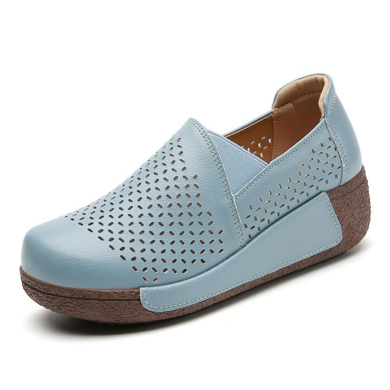 

Women s Shoes Spring PU Sports Shoes Fashion Thick-soled Rocking Shoes Pedal Mother Shoes EU39/CN40 синій