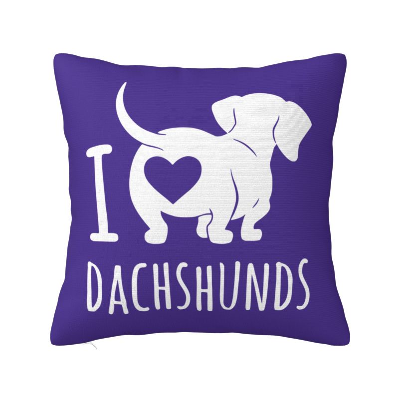 Nordic Kawaii Dachshund Cushion Cover Soft Sausage Badger Wiener Dog Pillow Case Decoration