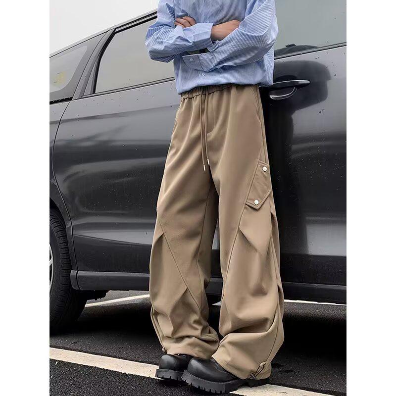 

Комбинезон унисекс High Street на молнии 2023 года: Свободные прямые повседневные брюки в стиле Fog 2XL хаки