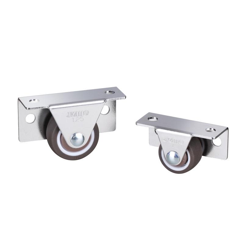 1/4Pcs Silent Rubber Casters, Drawer Wheels, For Furniture Kitchen Cabinet Table ,Of Side Installation Low Profile Replace Wheel