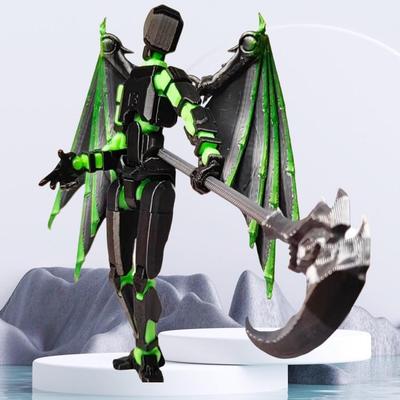 Lucky 13 Angel Toy: 4th Gen Movable 3D Printed Doll Figurine