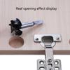 Woodworking Tools Forstner Drill Bit Kit Hole Saw Cutter Milling Opener 35mm Hinge Cutter Tools 12mm Depth Opener