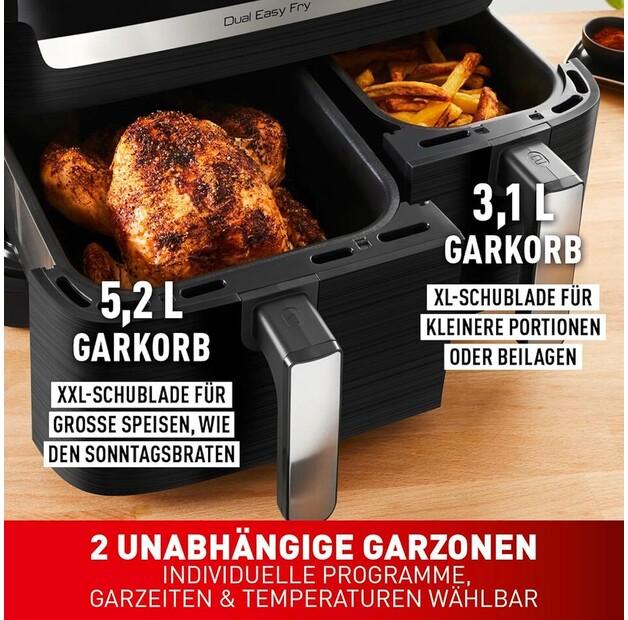 Фритюрница Tefal EY9018 Dual Easy Fry (EY901810)
