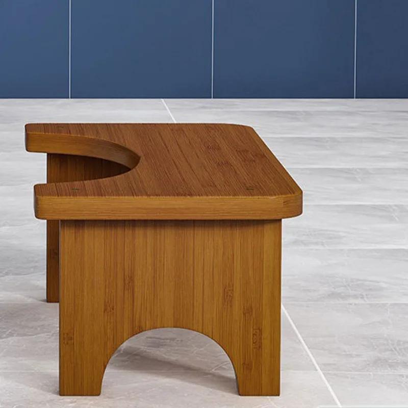 New Wood Toilet Stool Waterproof Non Slide Poop Seat Holder Washroom Restroom Stand Old People Squat Bench