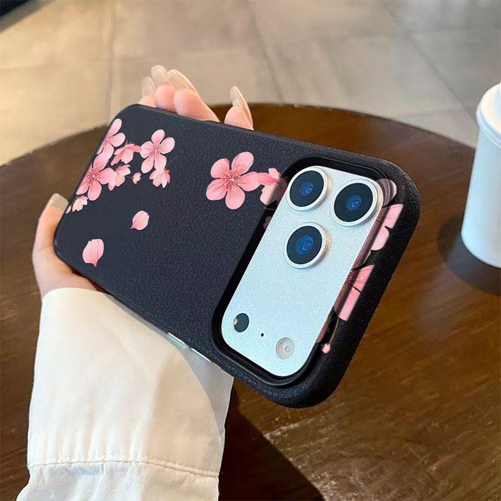 Pink Peach Blossoms Phone Case For iPhone 16 Pro Case iPhone 13 15 11 12 14 Pro Max 16e 15 Plus 17 Air Shockproof Cover