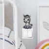 Cartoon Cute Baby Zebra Switch Plate Sticker for Bedroom Living Room Hallway Home Decor Self-Adhesive Removable Decal