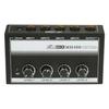 MH400 Ultra Low-Noise 4-Channel Line Mixer Mini Audio Mixer with 1/4-inch TS Inputs & Output Volume