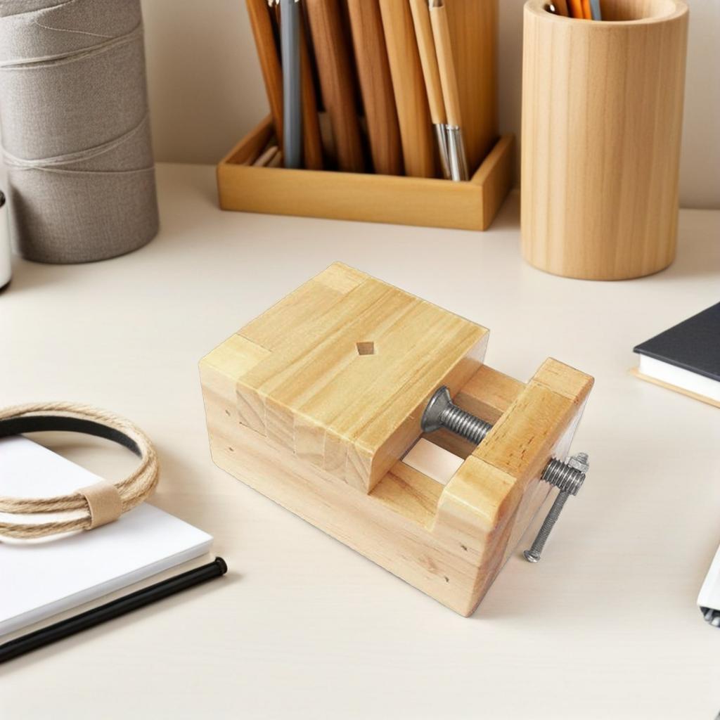 Premium Seal Carving Bed Wood Metal Construction for Stone Carving Engraving DIY Seal Making Craftsmanship Woodworking Vise