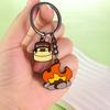 Pingente de Chaveiro Liga de Zinco Processo de Gotejamento de Óleo Estilização Tema Camping Porta-Chaves Portátil Design Versátil Chaveiro com Tema Natureza