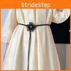 Thin Flower Fabric Waist Belt Women Decorative Dress Sub Accessory Rope Soft