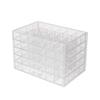 120 Grids Transparent Organizer Box Plastic Nail Art Storage Box Jewelry Storage Box  Bathroom