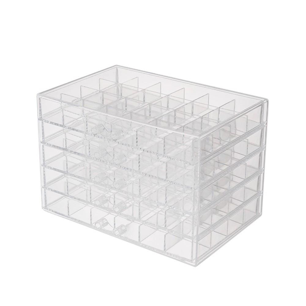 120 Grids Jewelry Storage Box Drawer Style Jewelry Sorting Box Transparent Organizer Box  Vanity