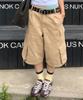 URBANDTYPE Bronx Bio-Washed 3/4 Cargo Pants_Beige