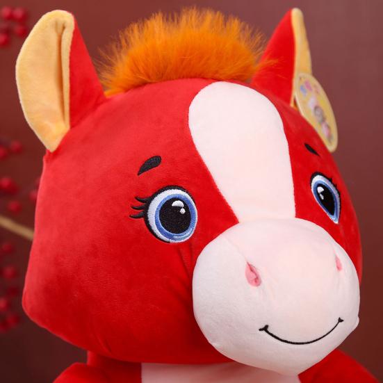 Horse Plush Doll Year of the Horse Plush Toy 2026 Success Pony Doll Traditional PP Cotton Stuffed Animal Festive Gift for All Ages