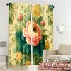 2D FLAT PRINTING 2pcs Curtains (Without Rod) Floral Elegance Design (8) New year Festival Fashion Curtains Durable Polyester