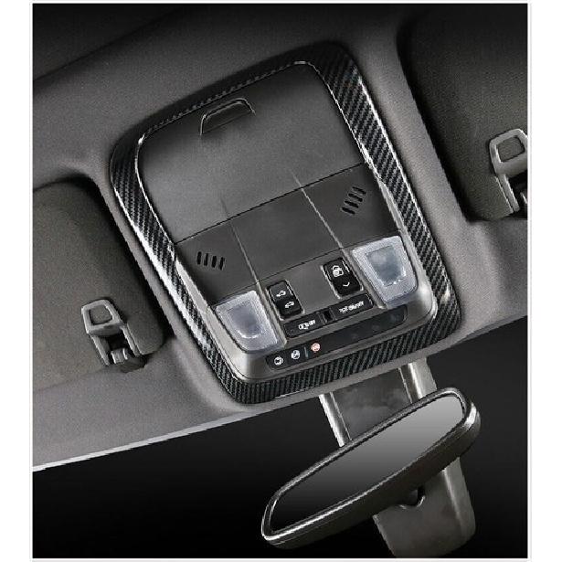 ABS Carbon Fiber Front Reading Light Cover Trim Fit For Cadillac XT5 2016-