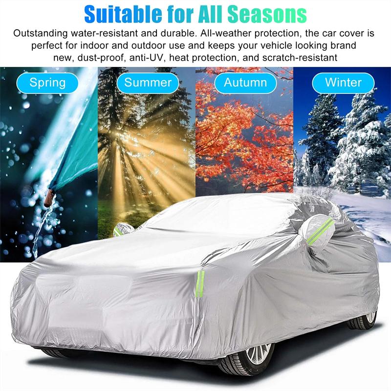 Waterdichte Autohoezen Universele SUV/Sedan Volledige Autohoezen Waterdicht Stofdicht Zonnescherm UV-Bestendig Beschermer Bescherming Automobielhoes