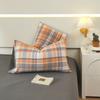 Cotton 2pcs Pillowcases Household Bedding Decorative Grid Stripe Series Pillow Cover Wedding Super Gentle Pillow Case
