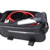 Waterproof Bicycle Phone Mount Bags Front Frame Top Tube Bag w Touchscreen Phone Holder Cycling Bike Tool Storage Bag