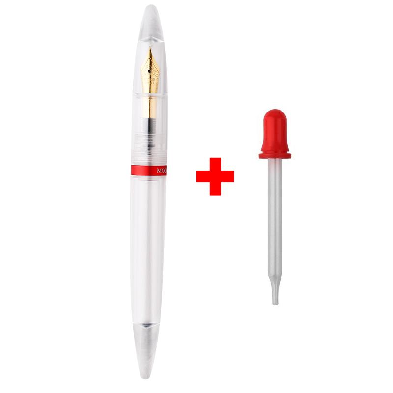 Majohn M2 Penna Stilografica Dimostrativa ad Alta Capacità Con Contagocce Inchiostro Visibile Penne Trasparenti Per Scrittura Forniture Scolastiche Ufficio