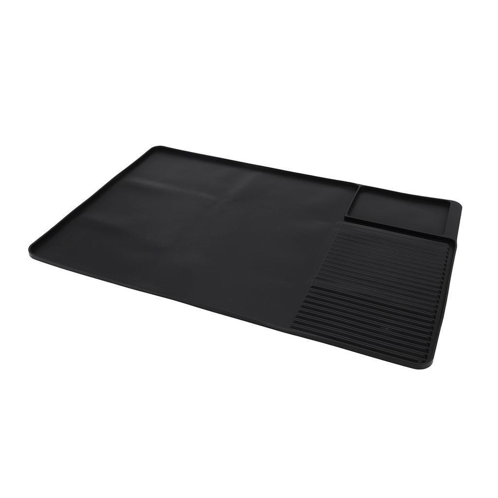 Silicone Coffee Bar Mat Under Coffee Maker Mat 23.6x15.7in Absorbent Dish Drying Mat for Kitchen Counter