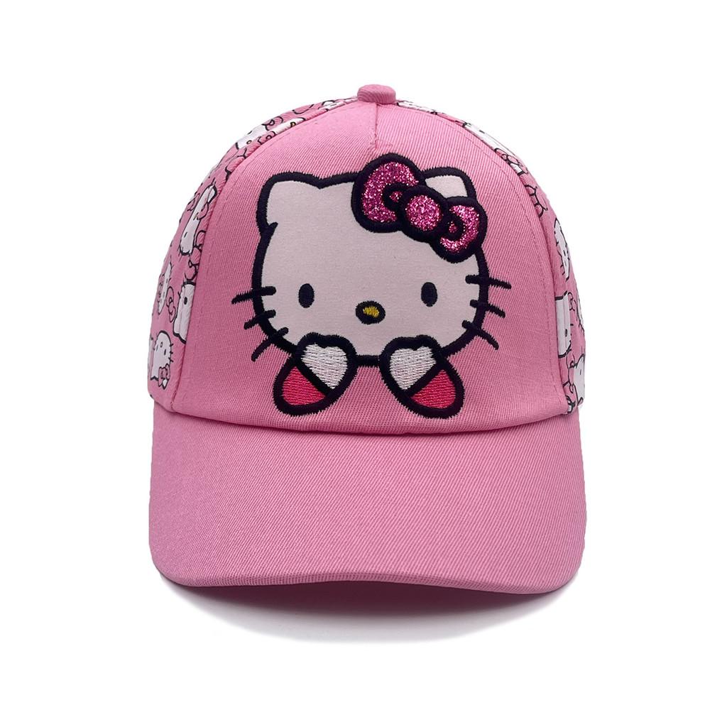 Cat Cartoon Kt Baseball Cap With Breathable Cotton And Windproof Features