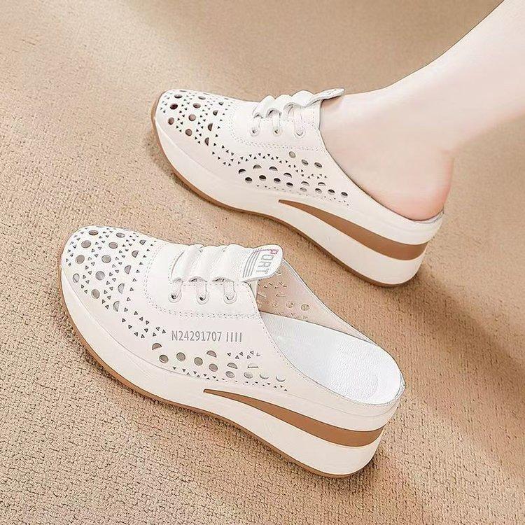 Open-cell Breathable Wedge Platform Thick-soled Women's Shoes - New Style, Versatile and Anti-slip