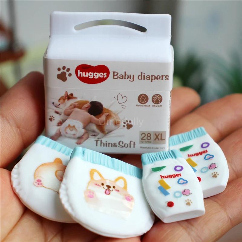 1:6 Scale Miniature Dollhouse Diaper Model for Blyth OB11 Doll Accessories Toy