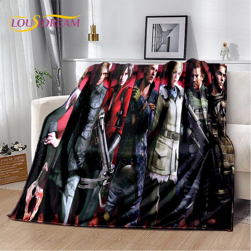 R-Resident Evil Game Gamer Soft Plush Blanket,Flannel Blanket Throw Blanket for Living Room Bedroom Bed Sofa Picnic Office Cover