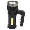 LED Flashlight USB Rechargeable IPX4 Waterproof Aluminum Alloy Portable LED Searchlight with COB Side Light