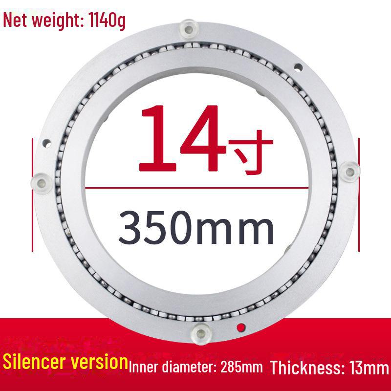 Aluminum Alloy Rotating Glass Turntable Dining Table Stand