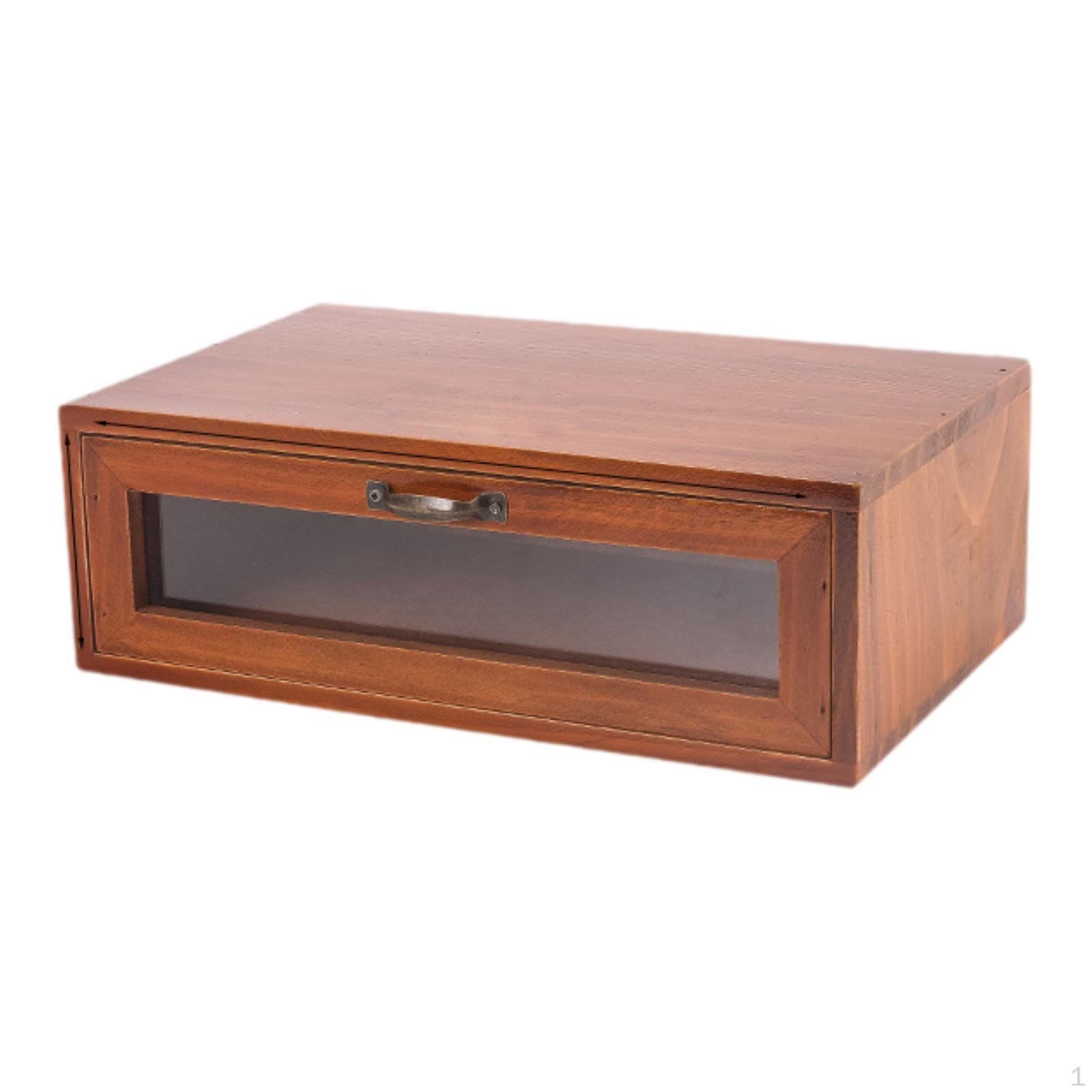 

Деревянный органайзер для стола, ящик для хранения, офисные принадлежности, кабинет, картотека, ретро-дизайн 1 Drawer