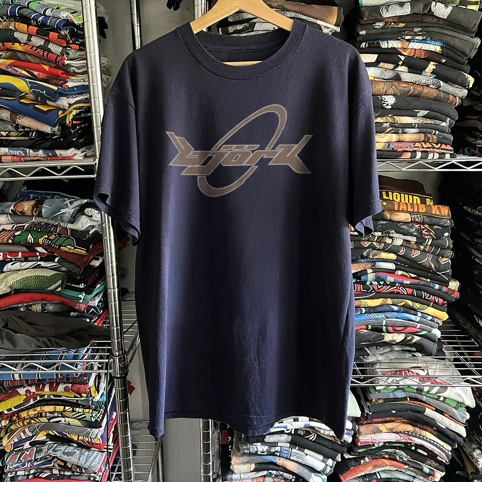 1993 Bjork Washed T-Shirt Navy XL XL