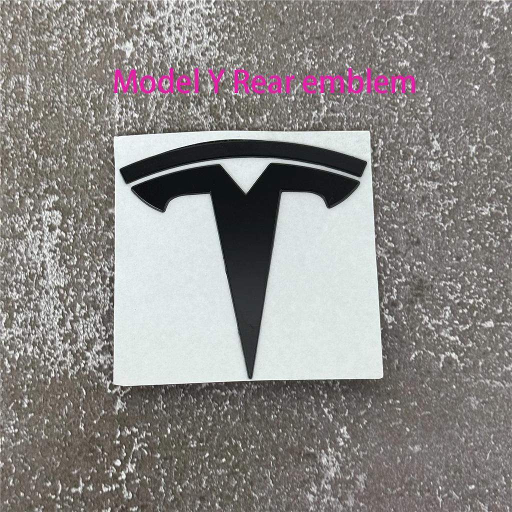 100% Authentic Tesla Model 3/Y Metal Logo Emblem - Front or Rear Trunk Replacement Kit Exterior Decoration Parts Car Accessory