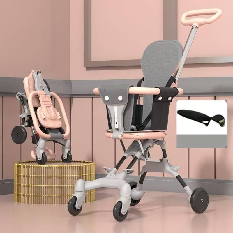 

Baby Strollers Functional Easy To Fold Lightweight Travel Portable Mother Baby Pink