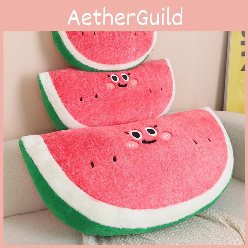 Simulation Cartoon Watermelon Pillow Plush Toy For Kids Bedroom Ornament