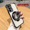 Quicksand Glitter Magnetic Stand Phone Case For Samsung Galaxy S24 S23 S22 Plus Ultra S20FE S21FE Note 20 Ultra Shockproof Cover