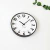 KATOMOKU Plywood Clock, Size 17, Brown, km-106BR, Wall Clock with Sweep Movement, 36cm Diameter (quartz Clock)