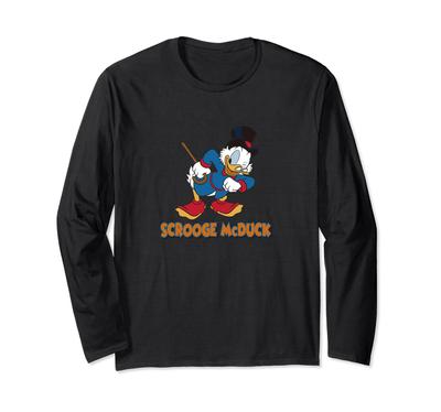 Scrooge McDuck Donald Donald Duck Long Sleeve T-Shirt
