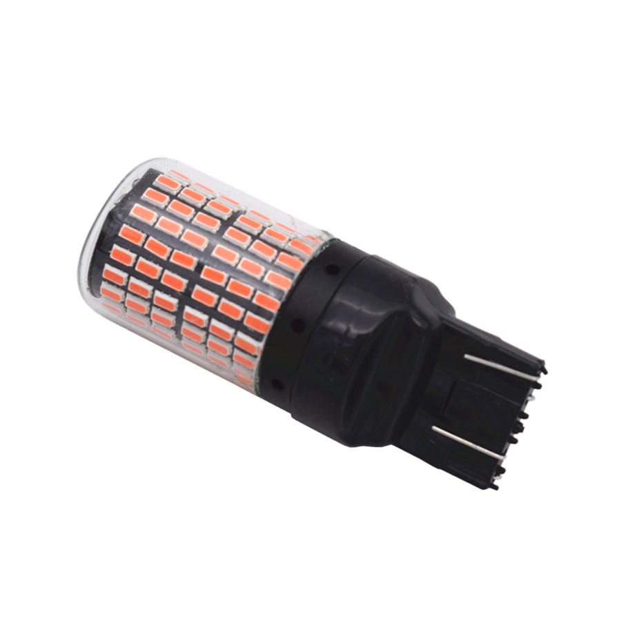 2pcs T20 7443  3014 144SMD Red LED Canbus Taillight Flashing Strobe Blinking Rea