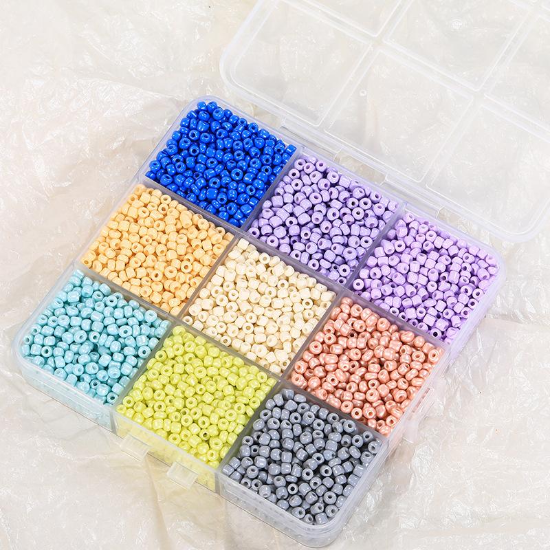 Liebe Sommer DIY Halskette Armband Ring Schmuckzubehör Reiskörner Lose Perlen Materialbox Reiskörner Handgefertigte Perlen